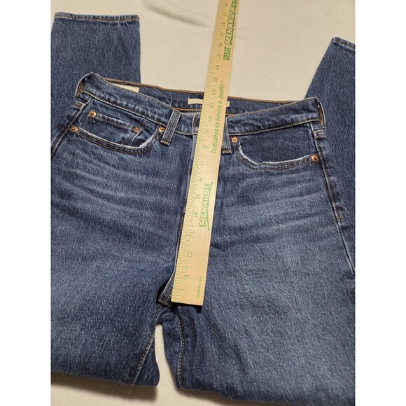 Levis Jeans Womens Wedgie Straight Size 27 Blue Button Fly Denim - Picture 11 of 13